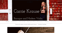 Desktop Screenshot of carriekrause.com