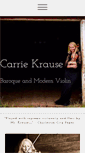 Mobile Screenshot of carriekrause.com