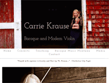 Tablet Screenshot of carriekrause.com